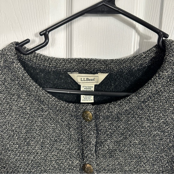 LL Bean jacket/sweater, size 2X, marled gray, layer, spring, autumn, shacket - Picture 9 of 9